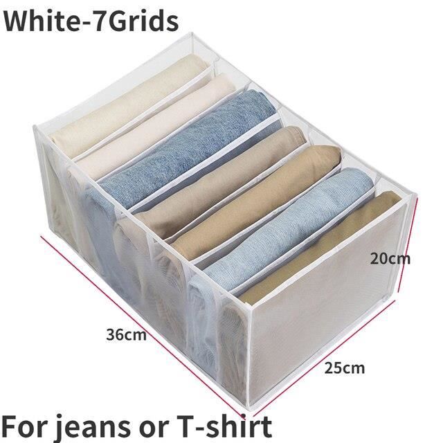 Boîte de Rangement Vetement,2 PCS Boîte de Rangement Pour Jeans,Pliable Organisateur Tiroir,Avec Boîte de Rangement Vetement,2 PCS Boîte de Rangement Pour Jeans,Pliable Organisateur Tiroir,Avec