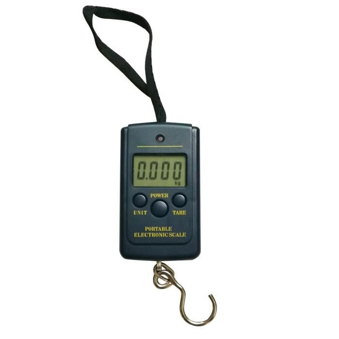 Bilancia Digitale Pesa Bagagli 40kg/10gr &ndash; Dinamometro Per Valigia, Pesce, Appesa &ndash; Senza Marca