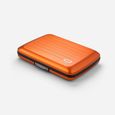 ÖGON DESIGN - SMART CASE V2 | Orange - Portefeuille Orange en Aluminium anodisé-1
