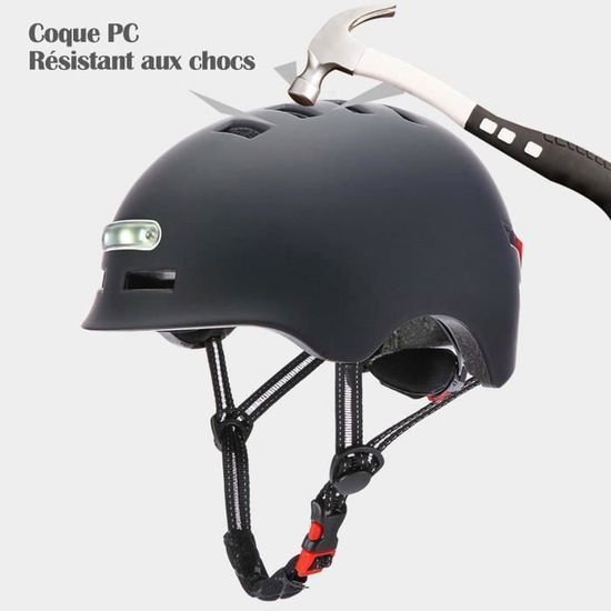Casque de vélo VICTGOAL avec visière légère et rechargeable par USB