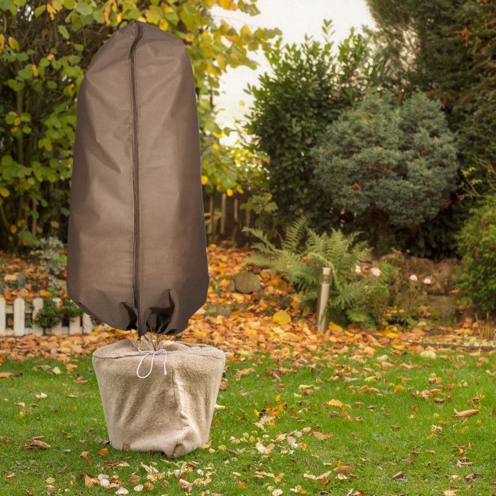 Housse Hivernage Plantes - Lot De 4 Voiles 80x100cm | Anti-Gel, Respirant 70g/m² Avec Fermeture Éclair