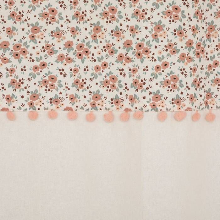 Rideau à Œillets Imprimé Eden Blush 140x260cm Gris