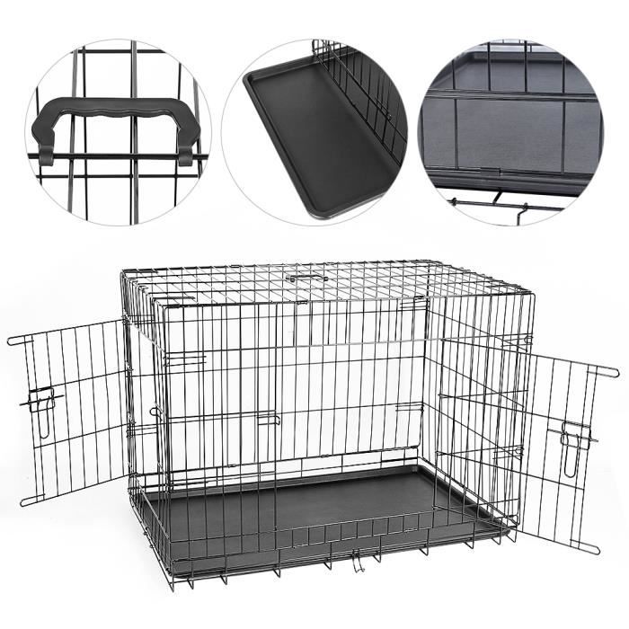 Cage Transport pliable Animaux domestiques S (42x36x41 cm)