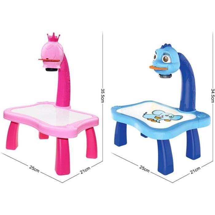 Projecteur De Dessin MOMSIV Pour Enfants - 72 Motifs Avec Livre Et Stylos, Jouet éducatif Rose