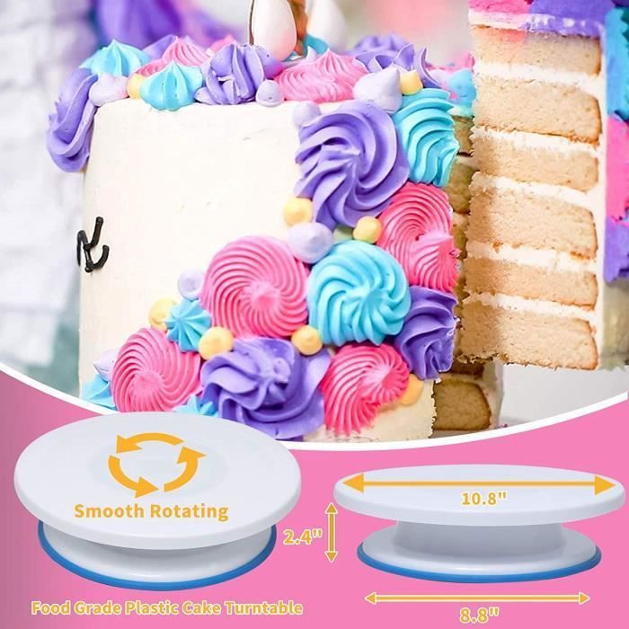 Kit 12 Pièces Pour Gâteau Multicouche - Séparateurs Et Tiges De Support - Transparent - Neuf