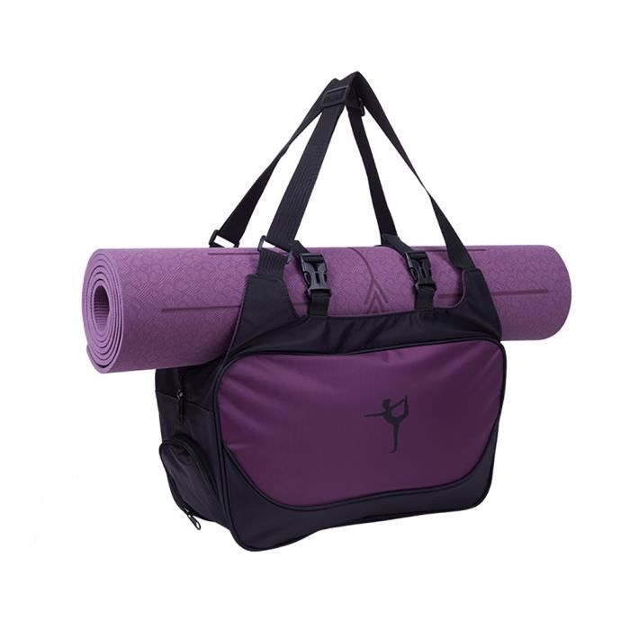 Sac De Yoga Gonex Grande Capacité - Toile Résistante, Poche Imperméable, Fermetures éclair Métal, Pour Tapis, Blocs, Voyage - 10