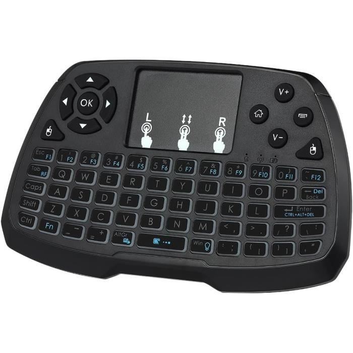 Mini clavier Sans Fil Compact avec Souris – Pour TV, PC, Android Box et Plus ! (GB)