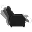 82237Haut de gamme® Fauteuil Relax électrique - Fauteuil inclinable pour Salon ou Chambre à coucher - Noir Similicuir-2