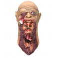Masque latex zombie dévoreur adulte - GENERIQUE - Halloween - Rouge - Mixte-2