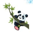 1PC auto-adhésif Panda dessin animé papier peint sticker mural autocollant pour bureau maison chambre d'enfant   PORTE MONNAIE-2