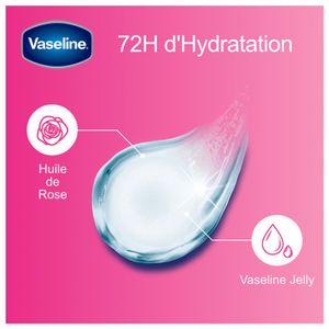Huile Hydratante Vaseline Rosée - Senteur Rose - 200 Ml - À La Glycérine - Corps