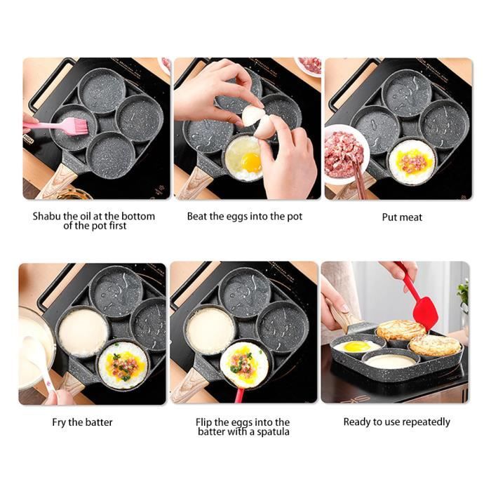 Poêle Antiadhésive En Alliage De Titane 30 Cm Avec Couvercle - Pour Induction, Gaz, Céramique, Camping, Cuisine