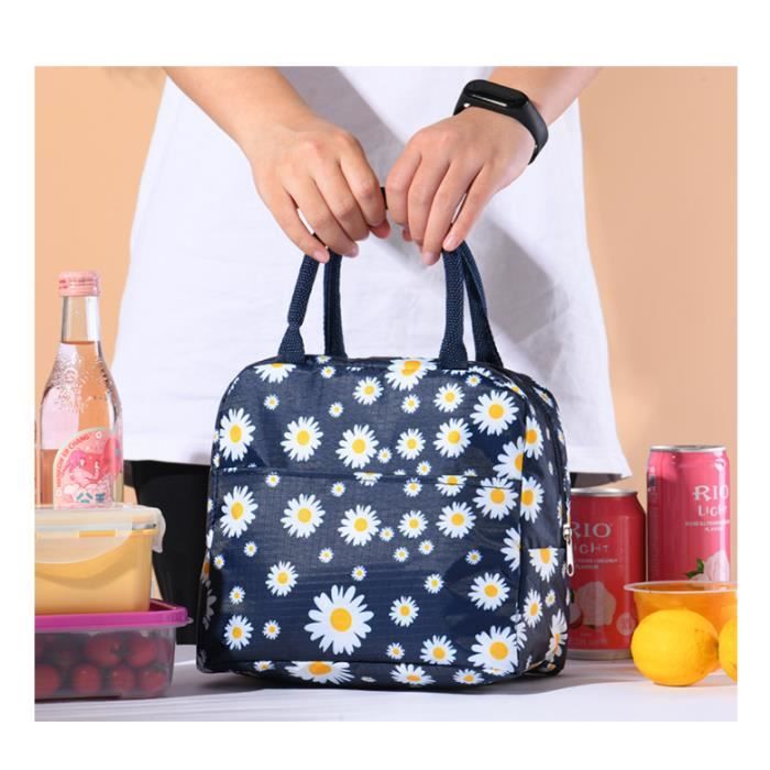 Sac Isotherme Repas Femme, Sac Lunch Isotherme Bureau, Lunch Bag  Imperméable à 2 Compartiments pour L'école et le Travail, - Cdiscount Maison