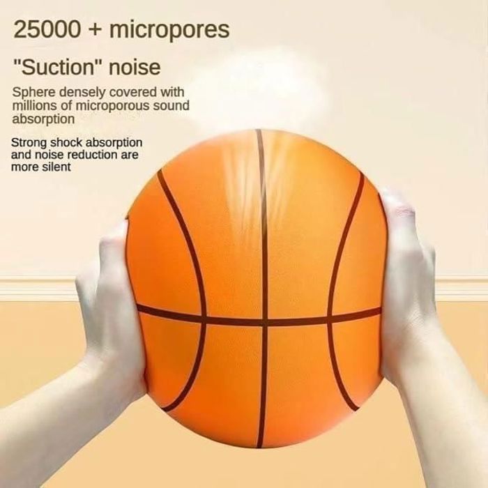 Ballon De Basket Silencieux De 24 Cm - Taille 7 Améliorée
