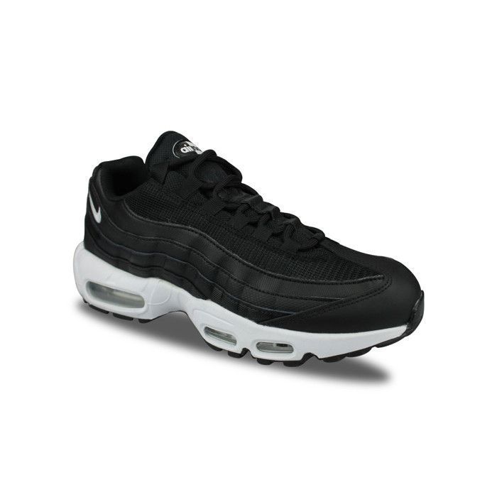 Baskets Femme Nike Air Max 95 Noir Blanc Lacets Dessus