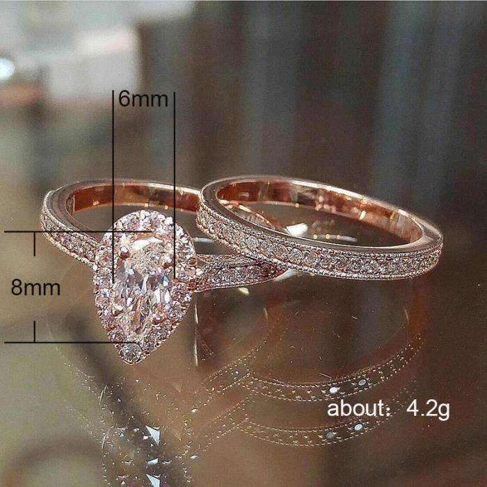 Bague femme rose sale gold