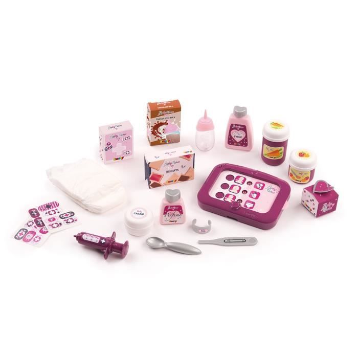 Nursery électronique baby nurse + poupon + 24 accessoires - Smoby