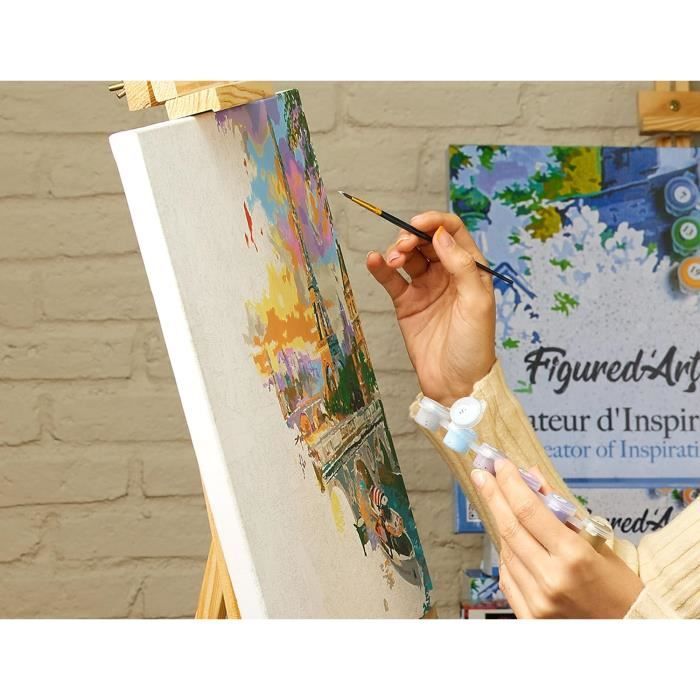 Peinture Par Numéros - Amis Eléphant & Girafe – Figured'Art