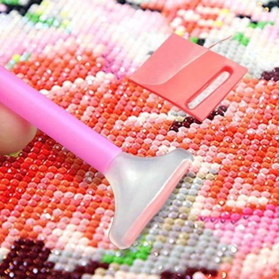 2 X 2Cm SODIAL 60 Pi/èces 5D Diamant Peinture Argile Argile Environnement DIY Diamant Broderie Colle Broderie Peinture Point De Croix Set Outil