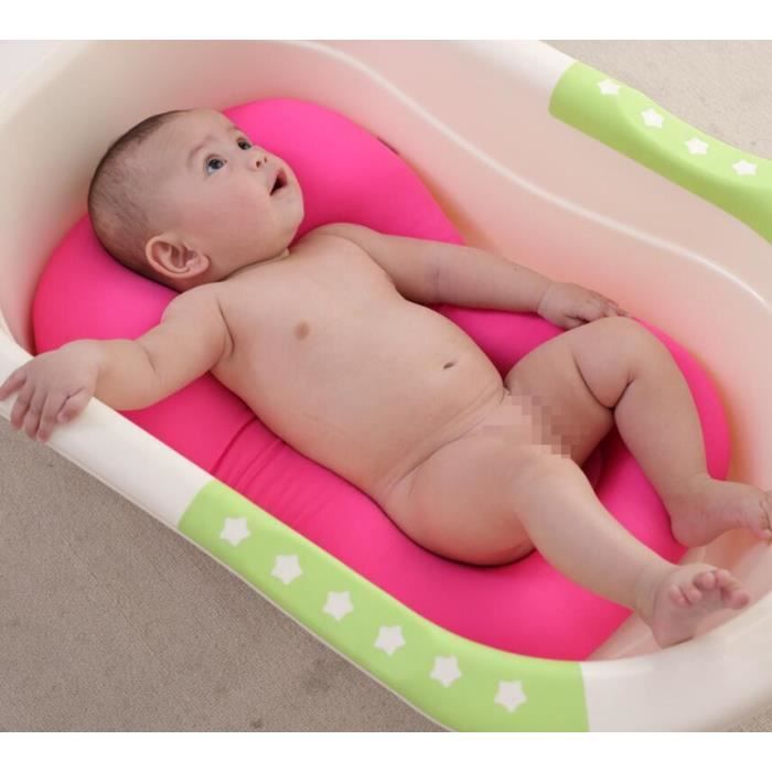 Siège De Bain Pour Bébé - Coussin Flottant De Soutien Pour Nouveau-né (0-12 Mois) - Avec 3 Sangles De Sécurité - Facile à Nettoyer