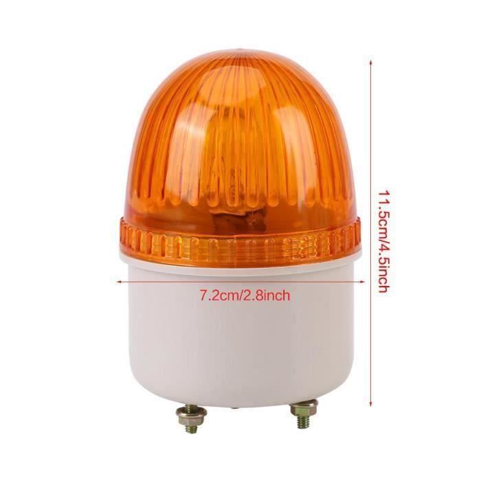 Voyant Avertissement LED Clignotant - Pour Portail Automatique, Garage | 12-220V, IP54, Antenne RF