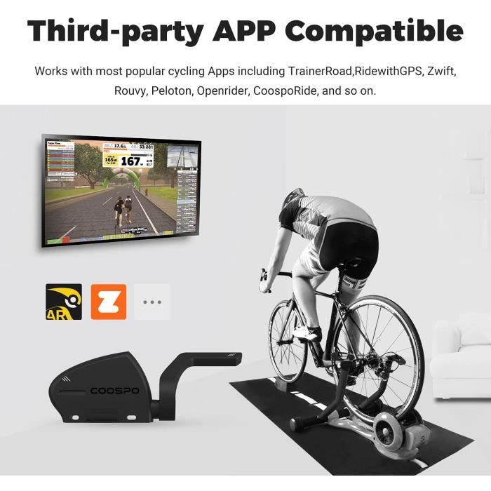 COOSPO Capteur de vitesse et de cadence pour v lo 2 en 1 Bluetooth