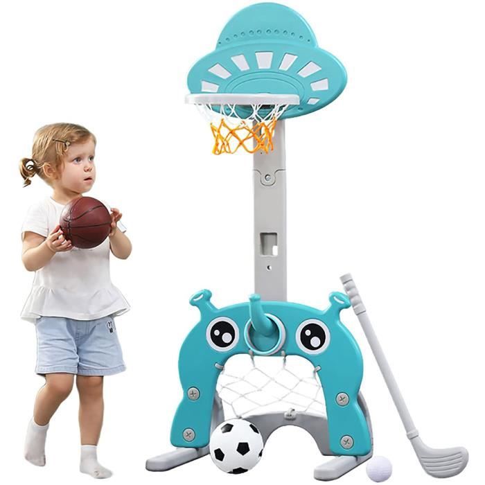 Agileki Panier de Basket pour Enfant 2- 7 Ans, 4 en 1 Centre d'Activité  Sportives-avec Basketball, Football, Golf, Hauteur Réglable - Cdiscount  Sport