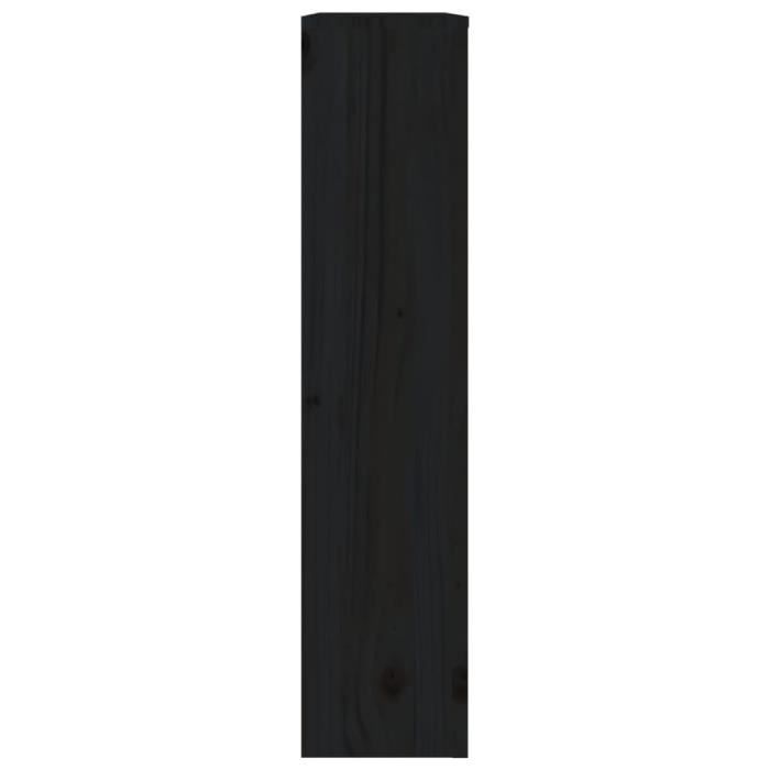 Cache-radiateur MDF Noir - KEENSO - 78 x 19 x 81,5 cm - Design à