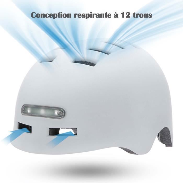 Casque Vélo/skate Pour Enfants - Léger, Ventilé, Visière Amovible, Ajustable 53-62cm - Garçons Et Filles