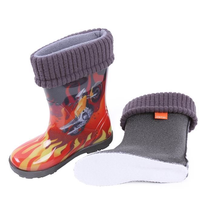 Bottes De Pluie Enfants DRECAGE - Imperméables Antidérapantes EVA Garçon Fille