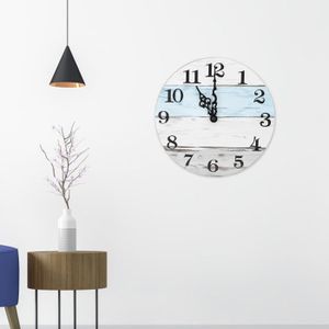 Horloge Murale Sans Cadre Relaxdays 35 Cm - Chiffres Noirs Et Blancs, Aiguille Des Secondes