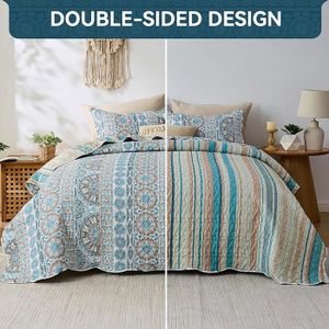 Couvre Lit - Dessus De Lit 220 X 240 Cm En Polyester Lit Sofa Canapé - Boutis Décoratif En Forme