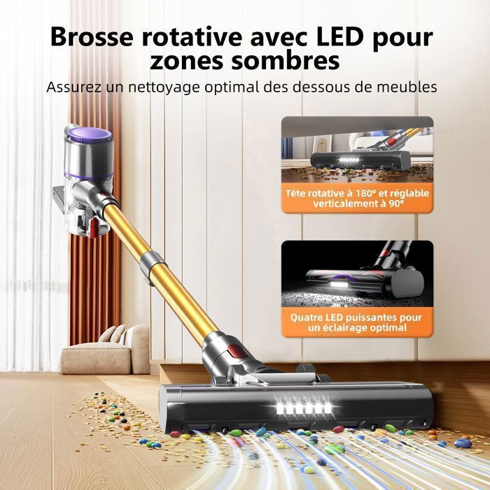 Aspirateur balai sans fil d'Autonomie