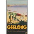 Poster Affiche Geelong Australie Affiche Poster Vintage Tourisme Art Deco 30 S 31cm X 50cm Achat Vente Affiche Poster Bientot Le Black Friday Cdiscount