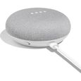 Haut-parleur intelligent Google Home Mini - Gris - Bluetooth 4.1 - Contrôle vocal de la maison intelligente-0