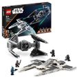 LEGO Star Wars 75348 Le Chasseur Fang Mandalorien Contre le TIE Interceptor, Jouet de Vaisseaux-0