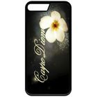MY-KASE Coque iphone 7 - carpe diem fleur - noir