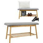DUNEDESIGN Banc Scandinave avec Rangement pour Chaussures 90x34x44