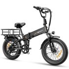 JASION Vélo électrique pliable 20"Blanc -Batterie Amovible 48V/13Ah-Moteur 750W-Shimano 7 Vitesse-VTT Ville E-Bike