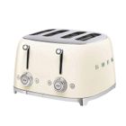 Grille-pain SMEG 4 tranches Années 50 - 2000W B Crème TSF03CREU