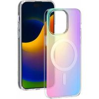 Coque MagSafe Hybride aux Reflets Holographiques pour iPhone 15 Pro Max BIGBEN CONNECTED Multicolore