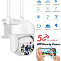 Caméra de Surveillance WiFi Extérieur PRUMYA 2MP 5G wifi ,Audio Bidirectionnel  Vision Nocturne Maison Sécurité IP66 Étanche