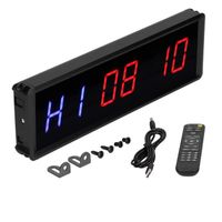 Tbest Gym Timer, Multifunction LED Interval Timer Wall-mounted  for Individual Home Fitness Training for Group sport minuteur