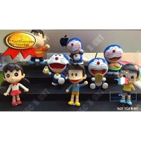 TD® 8pcsDoraemon m'a accompagné Doraemon anniversaire Net poupée rouge artisanat rétro dessin animé Anime dessin animé voiture