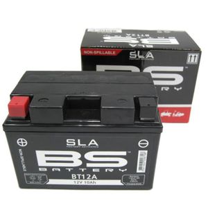 BATTERIE VÉHICULE Batterie moto BS Battery SLA BT12A - C (10Hr) - C (20Hr) - noir - 12 V / 10-10,5 AH
