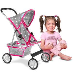 LANDAU - POUSSETTE Kinderplay Poussette Poupee, Poussette Jouet - Pou