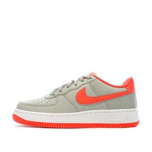 BASKET Baskets - NIKE - Air Force 1 GS - Gris - Rouge - G