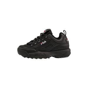 BASKET Baskets FILA DISRUPTOR II - Femme - Noir - Synthétique - Plat - Lacets