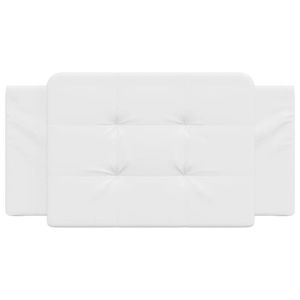 COUSSIN SALUTUYA Coussin de tête de lit blanc 100 cm similicuir -QPI15842
