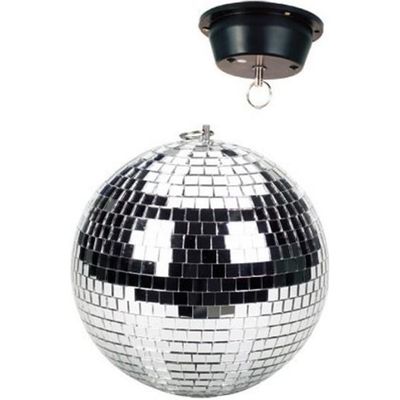 Fuzzix MB30 Boule à Facettes 30 Cm - Disco Ball Miroir Argenté, Effet Lumière DJ Club & Soirée